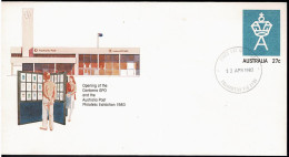 Australia 1983 Opening Of The Canberra GPO & Exhibition Prestamped Envelope First Day - Covers & Documents