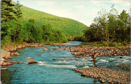 New York Catskills Fishing Scene Rice's Big Indian House  - Catskills