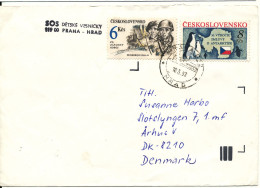 Czechoslovakia Cover Sent To Denmark 18-5-1993 Topic Stamps - Brieven En Documenten