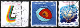 Luxembourg, Luxemburg, 1995,  Y&T 1320 - 1322, MI 1370-1372 , JAHRESEREIGNISSE  GESTEMPELT,  Oblitéré - Usados