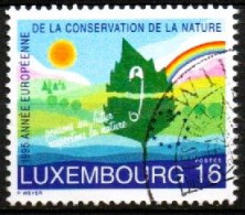 Luxembourg, Luxemburg, 1995,  Y&T 1323 , MI 1373, EUROPÄISCHES NATURSCHUTZJAHR, GESTEMPELT,  Oblitéré - Oblitérés