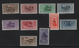 GREECE 1932 DODECANESE GARIBALDI ISSUE NISIRO OVERPRINT COMPLETE SET MNH STAMPS   HELLAS No 108X - 117X AND VALUE EURO - Dodécanèse