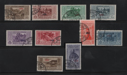 GREECE 1932 DODECANESE GARIBALDI ISSUE LERO OVERPRINT COMPLETE SET USED STAMPS   HELLAS No 108IX - 117IX AND VALUE EURO - Dodécanèse