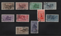 GREECE 1932 DODECANESE GARIBALDI ISSUE LIPSO OVERPRINT COMPLETE SET USED STAMPS   HELLAS No 108VIII - 117VIII AND VALUE - Dodécanèse