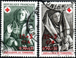 Réunion Obl. N° 418 Et 419 - Croix Rouge - Sépulcre De Tonnerre - Oblitérés