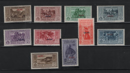 GREECE 1932 DODECANESE GARIBALDI ISSUE CALINO OVERPRINT COMPLETE SET MNH STAMPS   HELLAS No 108III - 117III AND VALUE E - Dodécanèse