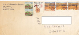 BERRIES, POSTAL CODE, AGRICULTURE, STAMPS ON COVER, 1994, CANADA - Brieven En Documenten