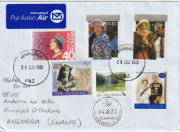 Belle Lettre N-Z 2023 Adressée à Andorra (Principat) Avec Timbres à Date Arrivé Illustré, Deux Photos, Recto-verso - Storia Postale