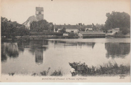 Dav : Yonne : MONETEAU : L Yonne Et L '  église - Moneteau