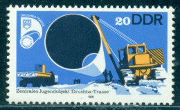 1978 Druschba-Trasse GAS Pipe Line Construction,Tractor Crane,DDR,2368,MNH - Gas