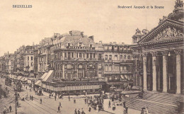 BELGIQUE - Bruxelles - Boulevard Anspach Et La Bourse - Carte Postale Ancienne - Prachtstraßen, Boulevards