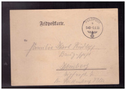 Dt- Reich (023151) Felpostbrief Vordruck Für Die Mitteilung Der Feldpostnummer Anfang WKII 5.9.1939!! - Feldpost World War II