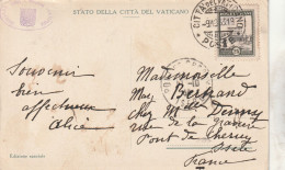 Vatican Carte Postale 9/10/1933 Pour Pont De Cherisy Isère France - Brieven En Documenten