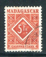 MADAGASCAR- Taxe Y&T N°38- Oblitéré - Timbres-taxe