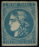 ** N°46Ac 20c Outremer, Type III R1 - TB - 1870 Emission De Bordeaux