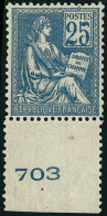 ** N°114 25c Bleu, Pièce De Luxe - TB - Autres & Non Classés