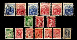 Grece (1914-17) -  Blesses De La Guerre- Iris - Timbres Surcharges - Neufs*  Et Oblit - Usati