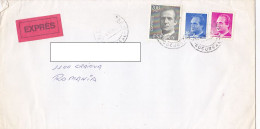 KING JUAN CARLOS, STAMPS ON COVER, 1994, SPAIN - Used Stamps