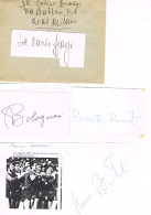 JEUX OLYMPIQUES - 4 AUTOGRAPHES DE MEDAILLES OLYMPIQUES - CONCURRENTS D'ITALIE  - - Autographes