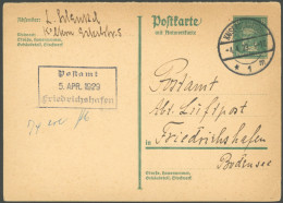 ZEPPELINPOST 24 BRIEF, 1928, Mittelmeerfahrt, Zeppelinpost-Anfrage Auf 8 Pf. Ganzsachenkarte (P 177IF) Aus Kaiserslauter - Correo Aéreo & Zeppelin