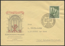 BERLIN 107 BRIEF, 1953, 10 Pf. Gedächtniskirche Auf Amtlichem FDC, Pracht, Mi. 160.- - Brieven En Documenten