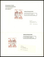 BERLIN 673A VB BRIEF, 1982, 35 Pf. Schloss Lichtenstein Im Viererblock Auf Brief, (2x) Gebrauchsspuren Sonst Pracht - Andere & Zonder Classificatie