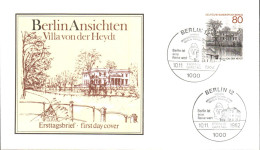 BERLIN FDC 1982 VILLA VON DER HEYDT - 1981-1990