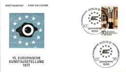 BERLIN FDC 1977 EXPO ART EUROPEEN - 1971-1980