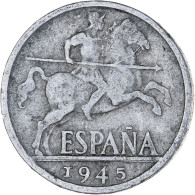 Monnaie, Espagne, 10 Centimos, 1945, TTB, Aluminium, KM:766 - 10 Centiemen