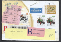 Hungary, "R" St. Cover, Postal History, Retour From Germany, 2018 - Brieven En Documenten