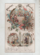 Précieux Souvenir Juhentet Première Communion Pont De Vaux Confirmation 1907 Lançon Curé Bouasse Jeune - Unclassified