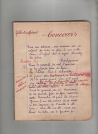 Gilberte Moscat Cahier De Concours 1940 - Unclassified