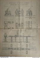 1899 APPONTEMENT DE PAUILLAC ( GIRONDE ) ECHAFAUDAGE FLOTTANT POUR L'ECHOUAGE DES CAISSONS - Publieke Werken