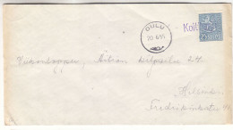 Finlande - Lettre De 1955 - Oblit Griffe Koitiharjun - Exp Vers Helsinki - Cachet De Oulu - - Covers & Documents