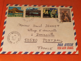 Polynésie - Enveloppe De Maupiti Pour Portbail En 1987 - Réf 2231 - Storia Postale