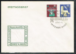 EXP L2 - ALLEMAGNE DEMOCRATIQUE N° 951/52 Sur FDC Foire De Printemps De Leipzig 1967 - 1950-1970