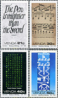 221287 MNH VENDA 1990 HISTORIA DE LA ESCRITURA - Venda