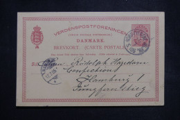 DANEMARK - Entier Postal Pour Hamburg En 1905 - L 146854 - Interi Postali