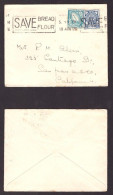 IRELAND   Scott # 111 & 117 On COVER W/SLOGAN CANCEL To U.S.A. (10/AUG/1946)---OS-748 - Brieven En Documenten