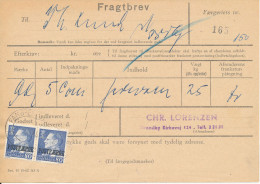 Denmark Post Ferry Waybill Esbjerg - Fanö 1968 - Briefe U. Dokumente