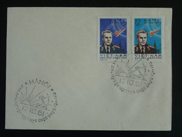 FDC Espace Space Cosmonaute Guerman Titov Vostok II Vietnam 1961 Ref 99624 - Asie