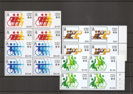 HongKong ( 398/401 En Blocs De 4 XXX -MNH ) - Unused Stamps