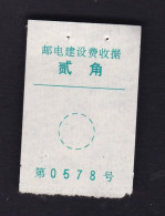 CHINA CHINE Hebei  ADDED CHARGE LABEL (ACL) 0.20 YUAN - Other & Unclassified