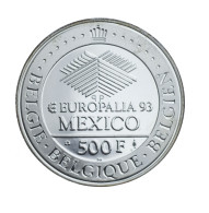 Belgique-500 Francs Europalia 1993 - FDEC, BU, BE & Münzkassetten