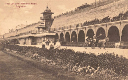 ANGLETERRE - Brighton - The Lift And Madeira Road - Carte Postale Ancienne - Brighton