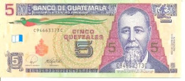 Billete Guatemala. 5 Quetzals 2008. 6-guat5-08 - Other - America