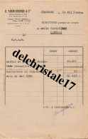 52 0010 CHAUMONT HTE-MARNE 1950 Éts R. VARIN-BERNIER & Cie ( Banque ) Écritures Passées Au Compte De Mlle CATHERINET - Bowling Green