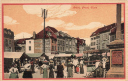 BELGIQUE - Arlon - Grand Place - Colorisé - Animé - Carte Postale Ancienne - Arlon