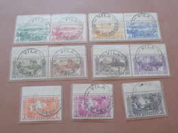 NOUVELLE HEBRIDES 1957 SERIE N°186/196 - OBLITERE AVEC CHARNIERE (Pochette Roses) - Used Stamps