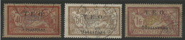 SYRIE N° 8 + 9 + 10 COTE 302 € Types Merson, Oblitérés. TB - Neufs